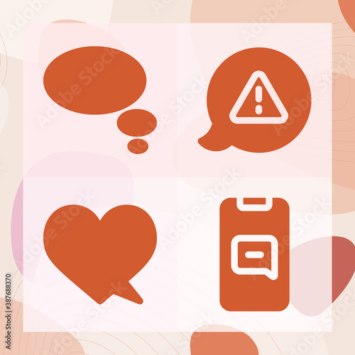 Simple set of closing related filled icons