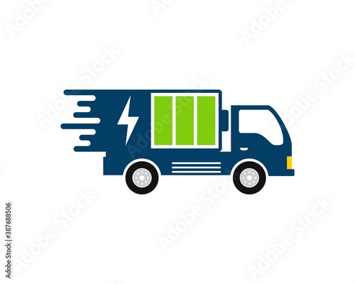 Truck delivery with battery and lightning