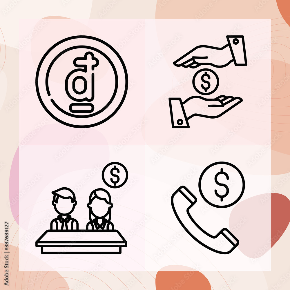 Simple set of states related lineal icons Simple set of states related lineal icons