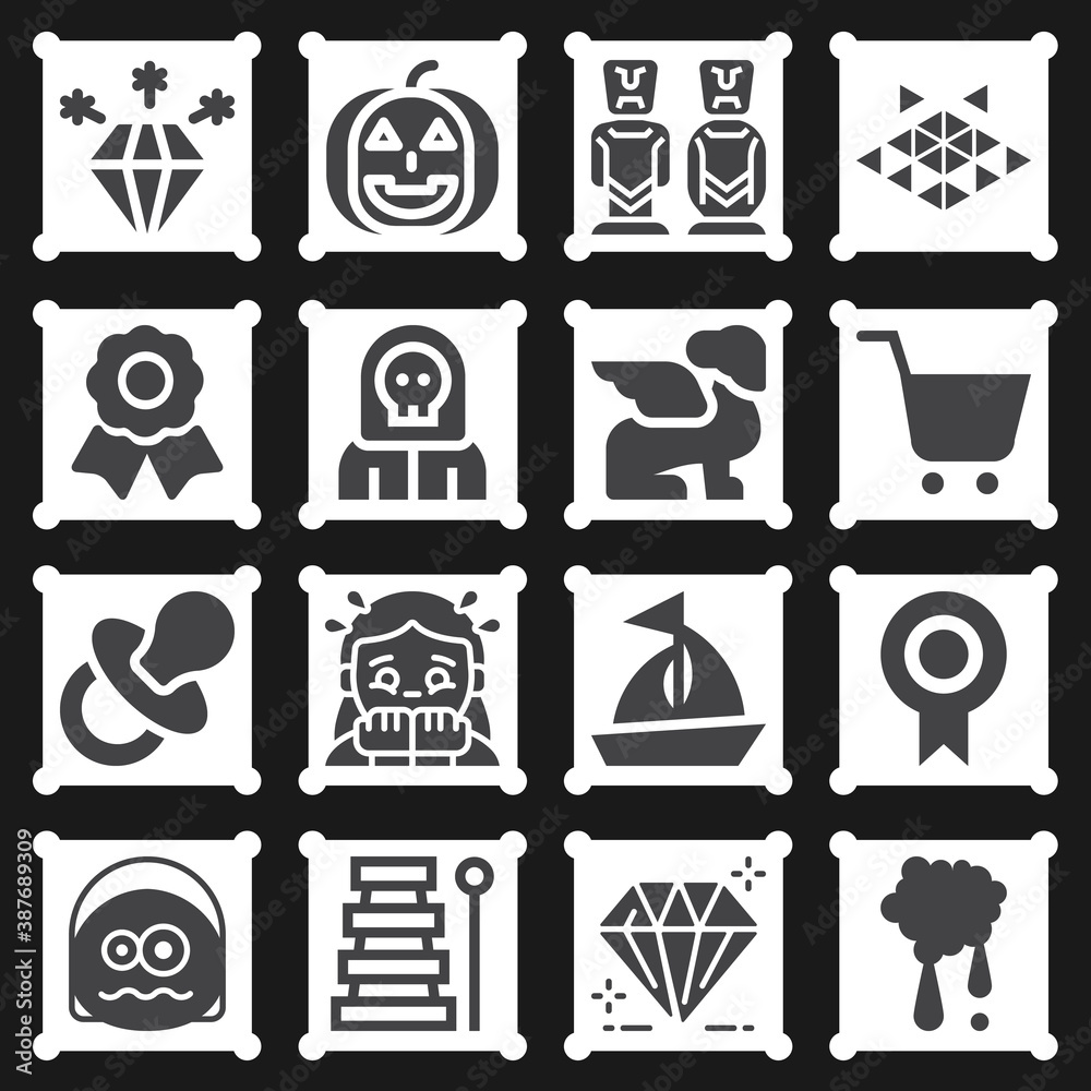 16 pack of esteem filled web icons set 16 pack of esteem filled web icons set