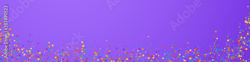 Festive ecstatic confetti. Celebration stars. Rain