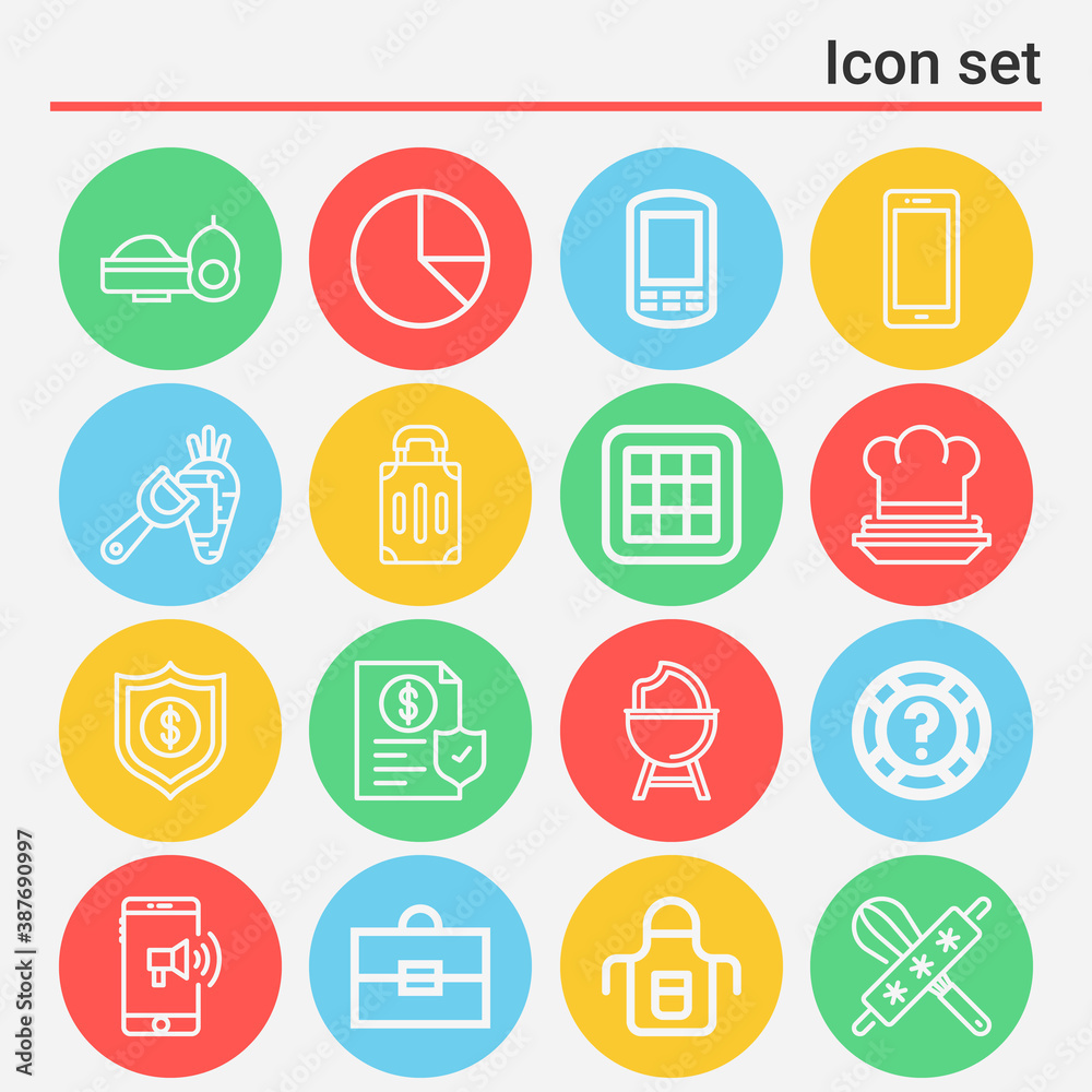 16 pack of divine lineal web icons set 16 pack of divine lineal web icons set