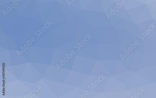 Light BLUE vector shining triangular template.