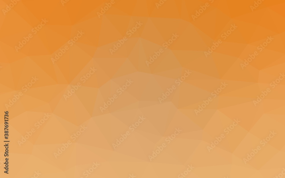 Obraz premium Light Orange vector shining triangular template.