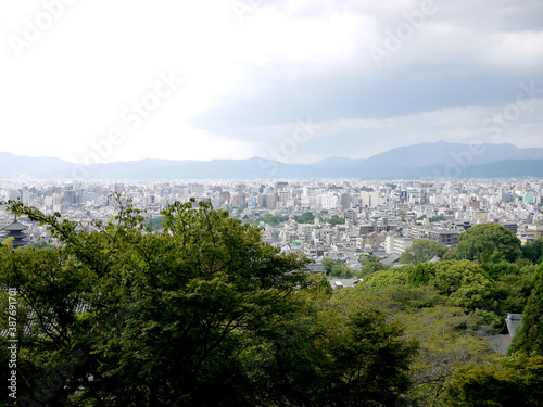 京都霊山護国神社から眺める京都の風景