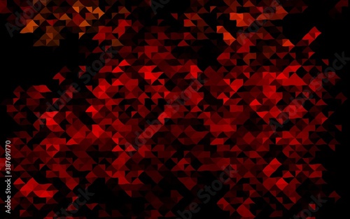 Dark Red vector layout with lines, triangles.