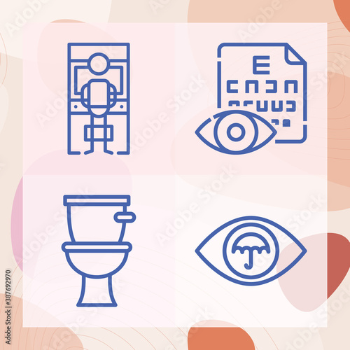 Simple set of impairment related lineal icons