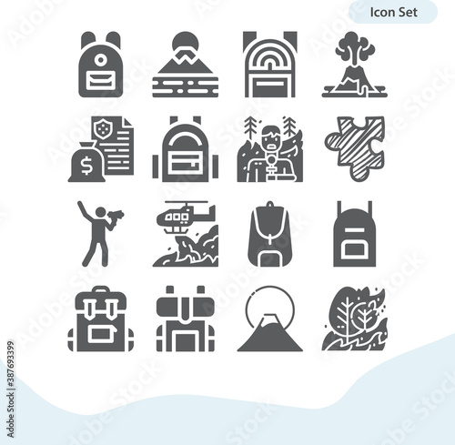 Simple set of assert related filled icons.