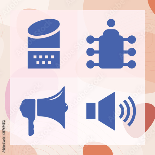 Simple set of summit related filled icons