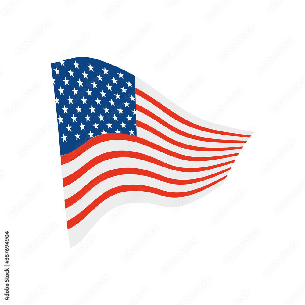 usa waving flag icon, colorful design usa waving flag icon, colorful design