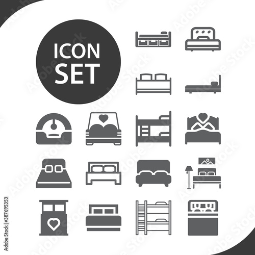 Simple set of nails related filled icons.