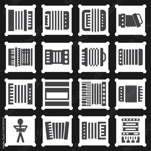 16 pack of historian  filled web icons set
