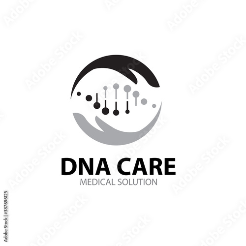 dna care logo designs simple modern for medical service