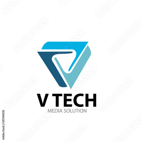 tech logo designs simple modern for technology service
