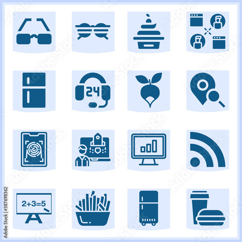 Optical  related simple set. 16  filled