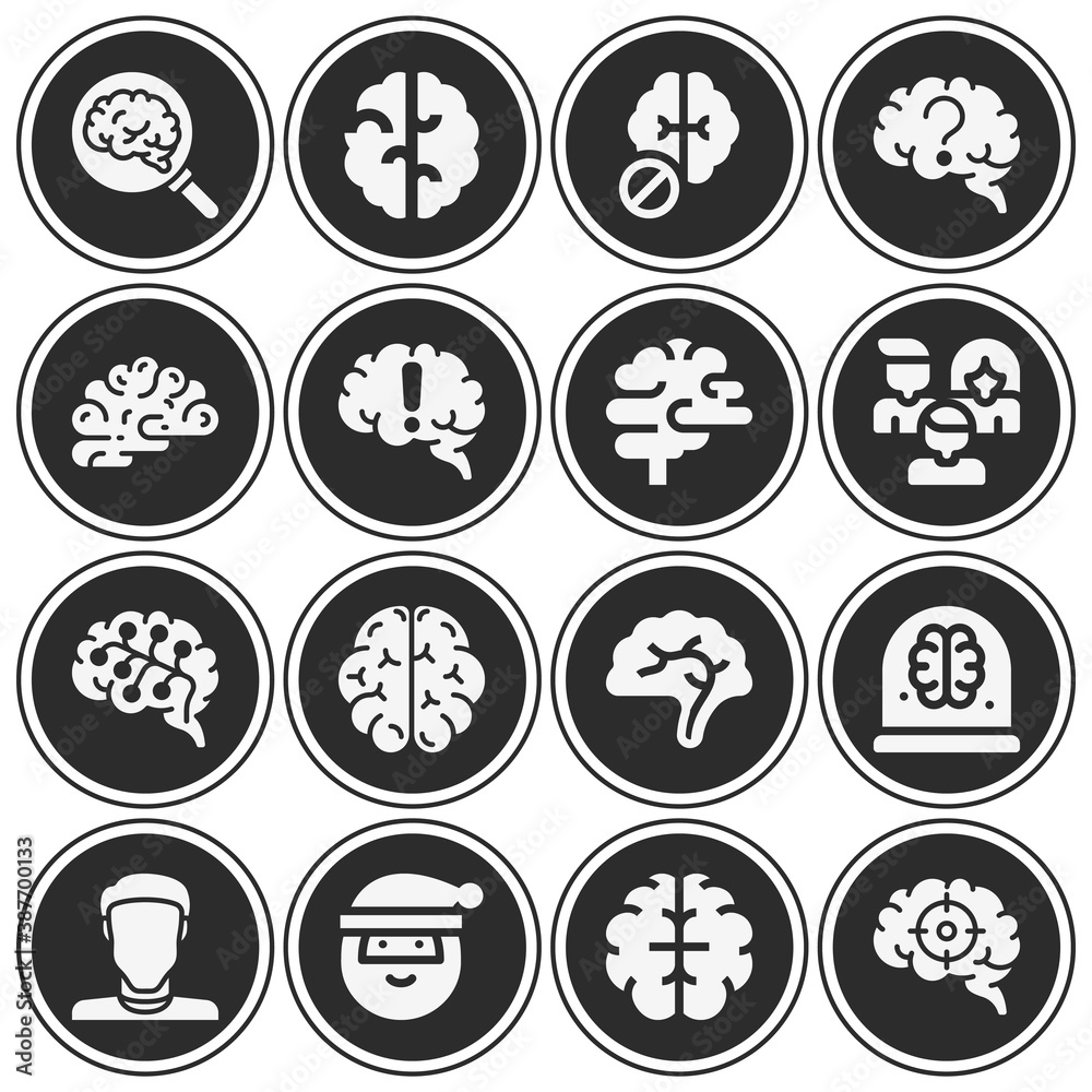 16 pack of antecedent  filled web icons set