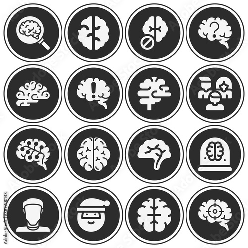 16 pack of antecedent filled web icons set
