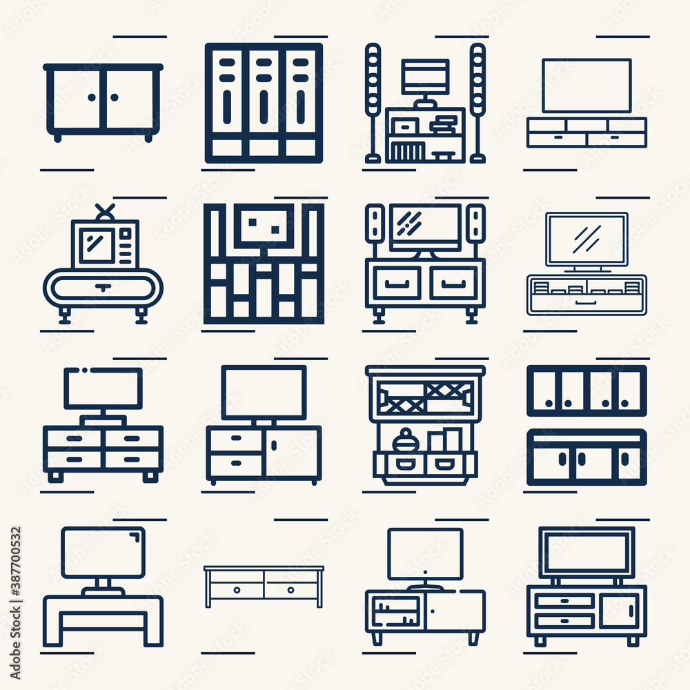 Simple set of ministers related lineal icons. Simple set of ministers related lineal icons.