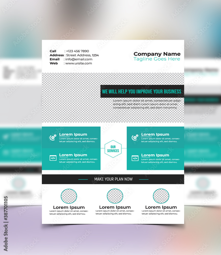 Professional Clean and Modern Flyer Design Professional Clean and Modern Flyer Design