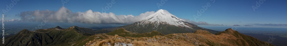 panoramic snowy mountain