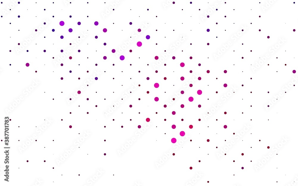 Light Pink vector pattern with spheres.