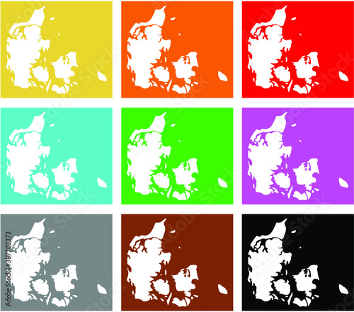 denmark maps set