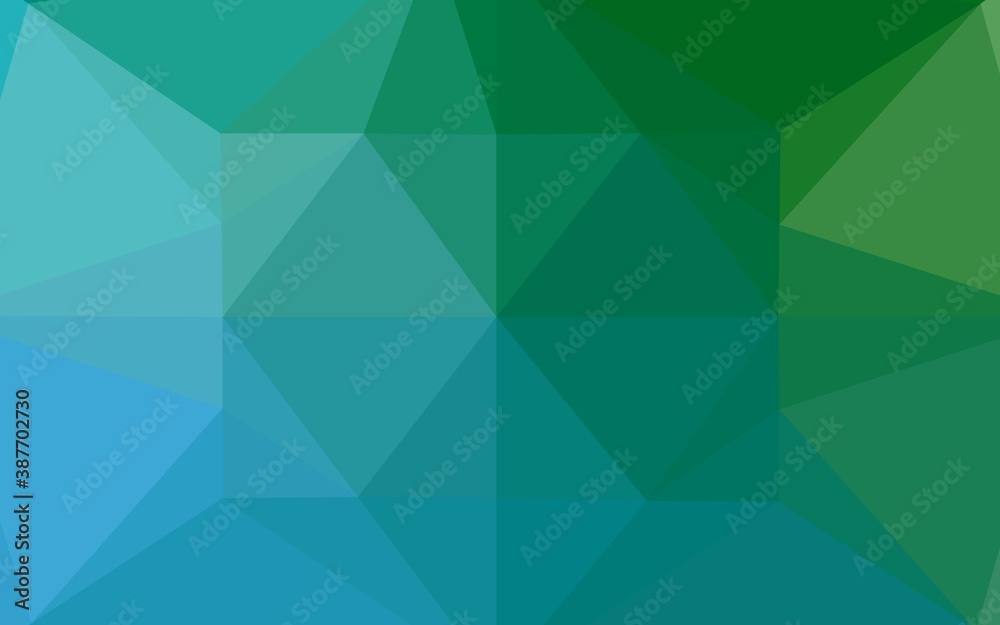 Light Blue, Green vector polygon abstract layout. Light Blue, Green vector polygon abstract layout.