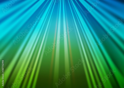 Light Blue, Green vector backdrop with long lines.