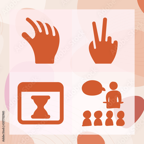 Simple set of commit related filled icons