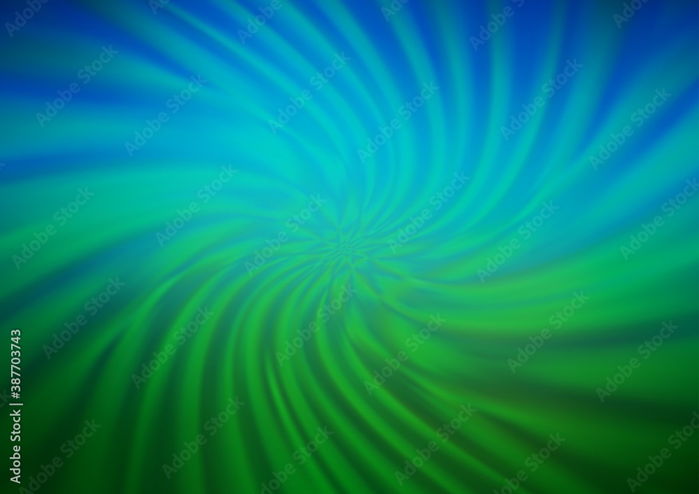 Obraz premium Dark Blue, Green vector modern elegant background.