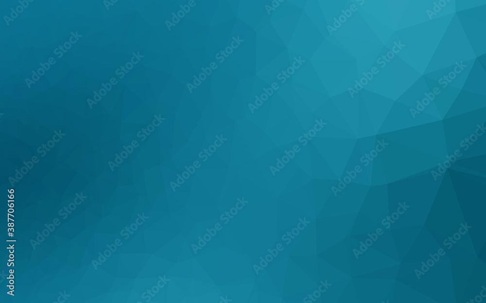 Dark BLUE vector polygonal pattern.