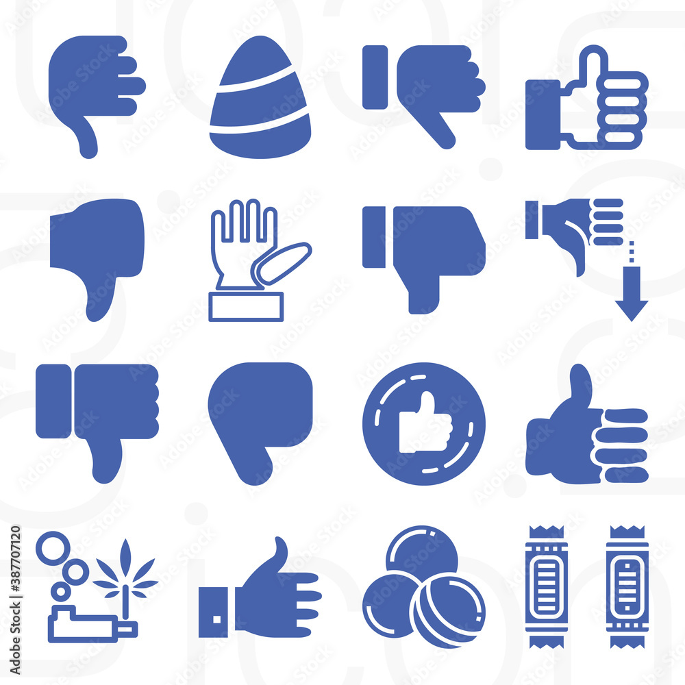 16 pack of sucking filled web icons set 16 pack of sucking filled web icons set