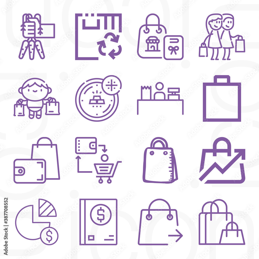 16 pack of taxes lineal web icons set 16 pack of taxes lineal web icons set