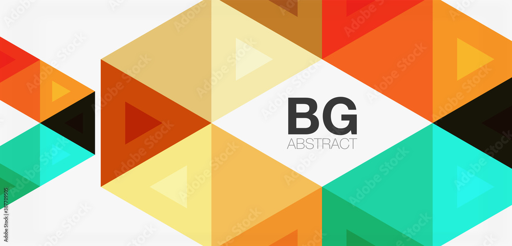 Mosaic triangle pattern abstract background for cover, banner, flyer and poster and other template Mosaic triangle pattern abstract background for cover, banner, flyer and poster and other template