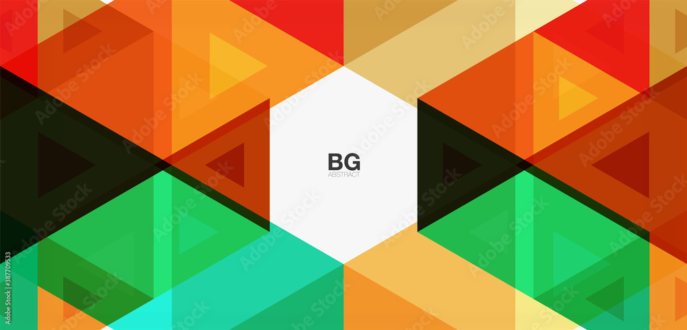 Mosaic triangle pattern abstract background for cover, banner, flyer and poster and other template Mosaic triangle pattern abstract background for cover, banner, flyer and poster and other template