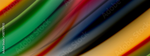Abstract Background. Smooth flowing lines  blurred waves  rainbow color style stripes. Vector illustrations for covers  banners  flyers and posters and other