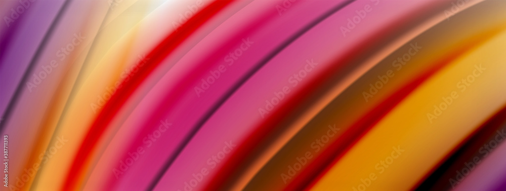 Abstract Background. Smooth flowing lines, blurred waves, rainbow color style stripes. Vector illustrations for covers, banners, flyers and posters and other Abstract Background. Smooth flowing lines, blurred waves, rainbow color style stripes. Vector illustrations for covers, banners, flyers and posters and other