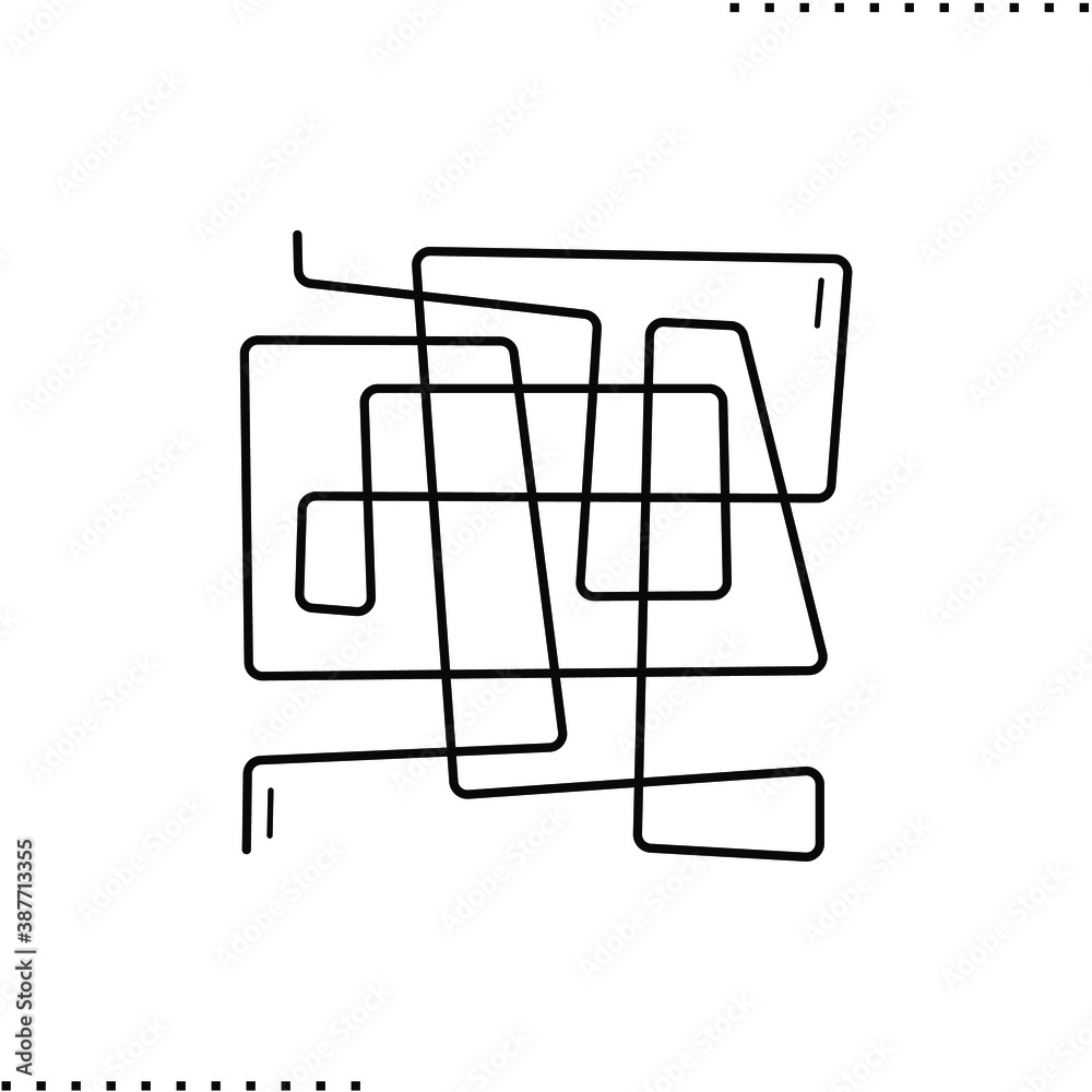continuous line minimalist compositions vector icon in outlines continuous line minimalist compositions vector icon in outlines