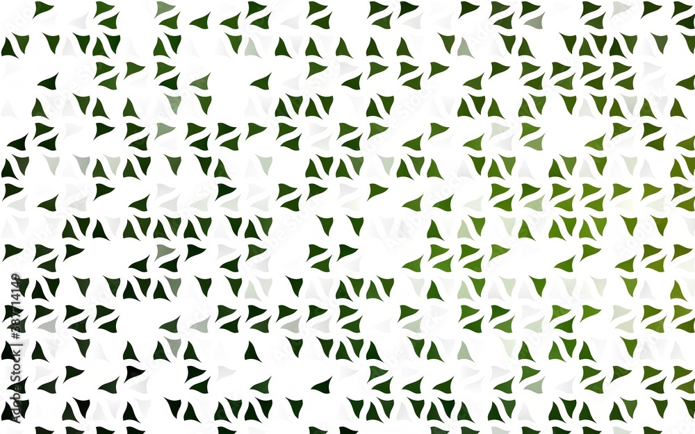Fototapeta Light Green vector texture in triangular style.