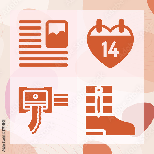 Simple set of appointment related filled icons