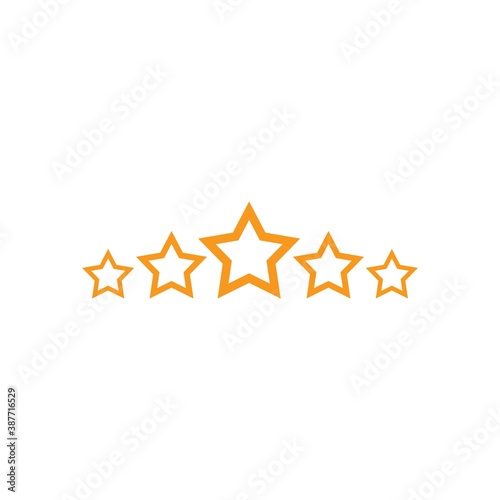 5 star vector illustration design