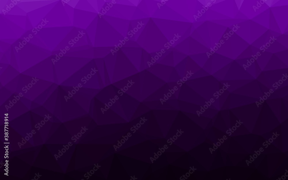 Dark Purple vector polygonal pattern. Dark Purple vector polygonal pattern.