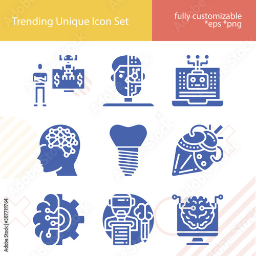 Simple set of limbs related filled icons.