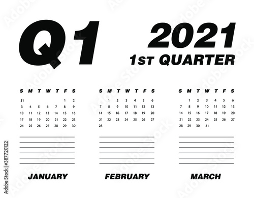First quarter of calendar 2021