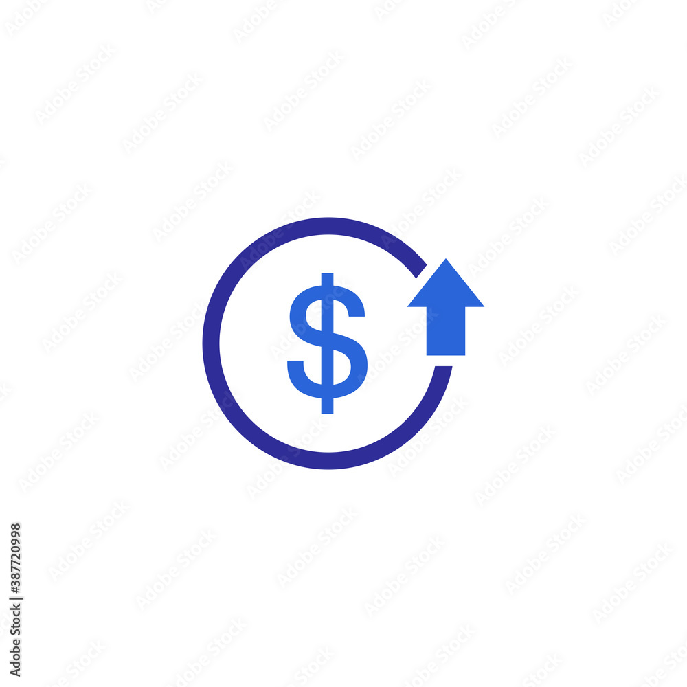 cost reduction icon vector. Reduce costs icon cost reduction icon vector. Reduce costs icon
