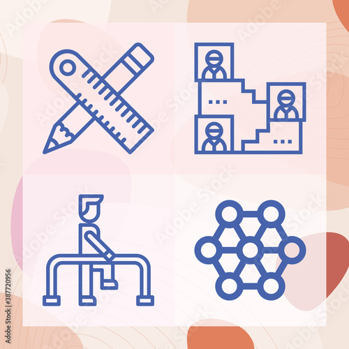Simple set of bodily related lineal icons