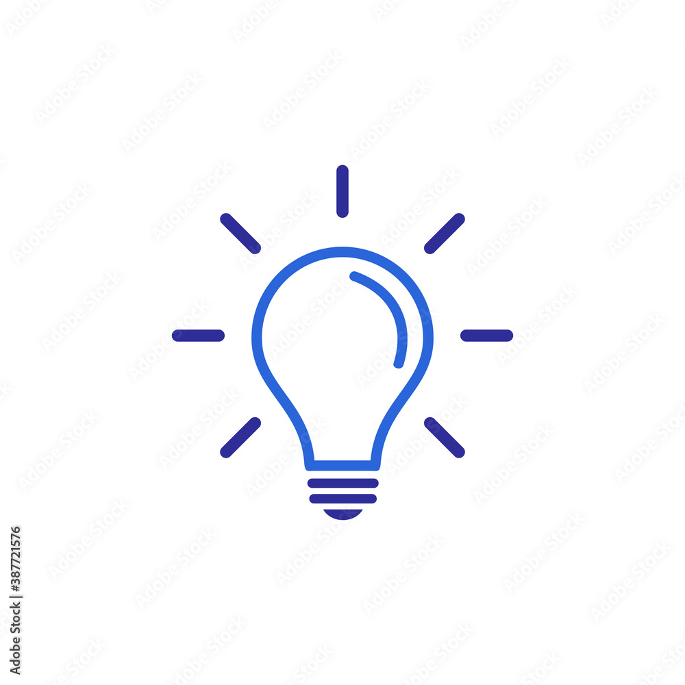 Light Bulb icon vector. Light Bulb sign. Idea, solution. Light Bulb icon vector. Light Bulb sign. Idea, solution.