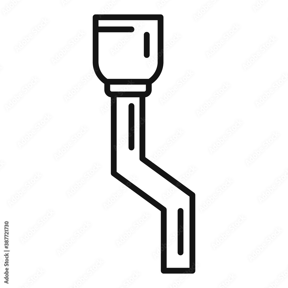 Maintenance gutter icon, outline style