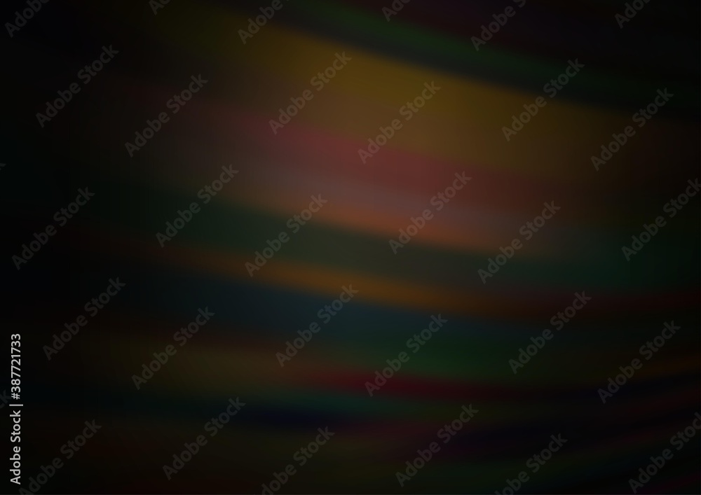 Fototapeta premium Dark Black vector glossy abstract template.