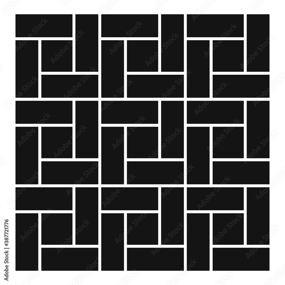 Paving deck icon, simple style Paving deck icon, simple style